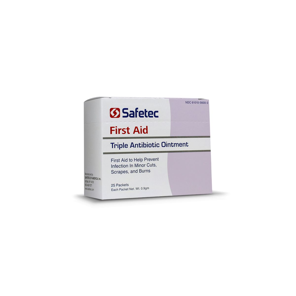 Safetec Triple Antibiotic - 25 0.9 Gram Packet Box, Multi-colored