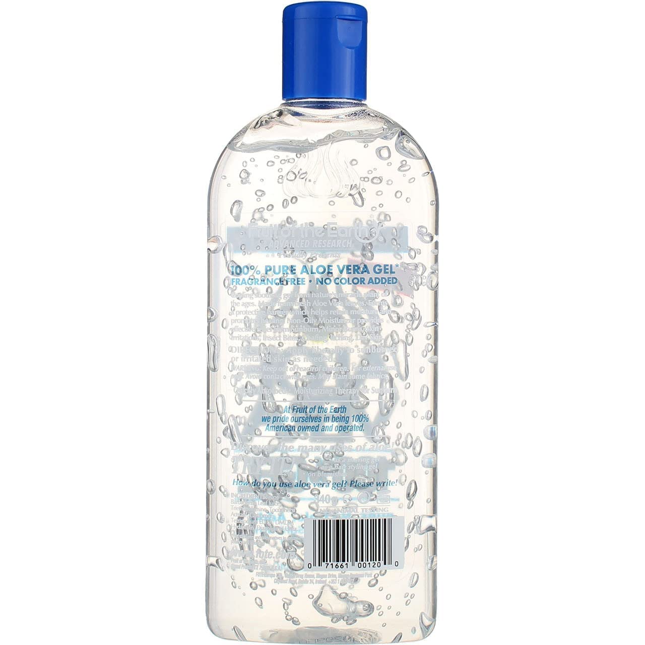 Fruit Of The Earth 100% Aloevera 12 oz. Gel - Pack of 1