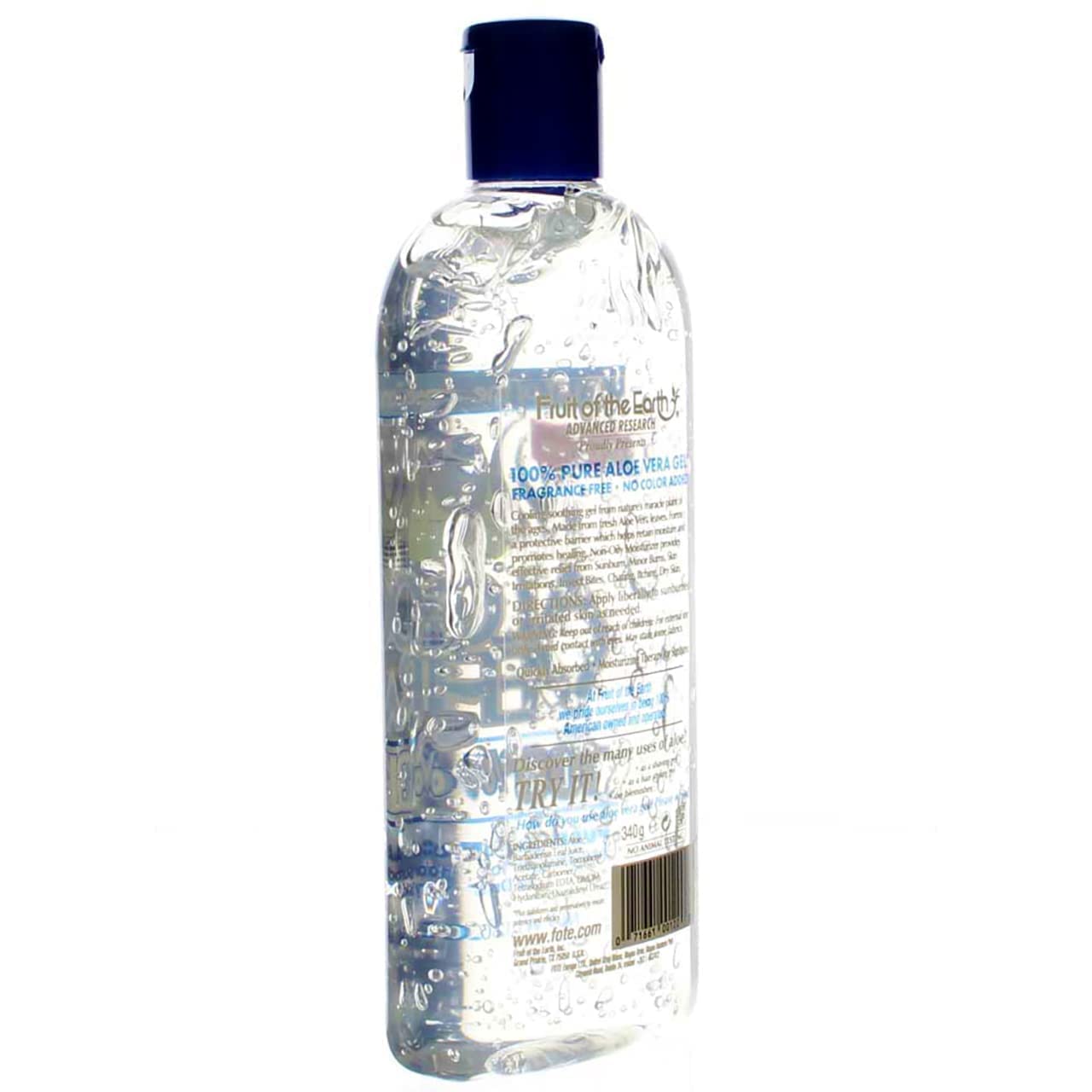 Fruit Of The Earth 100% Aloevera 12 oz. Gel - Pack of 1