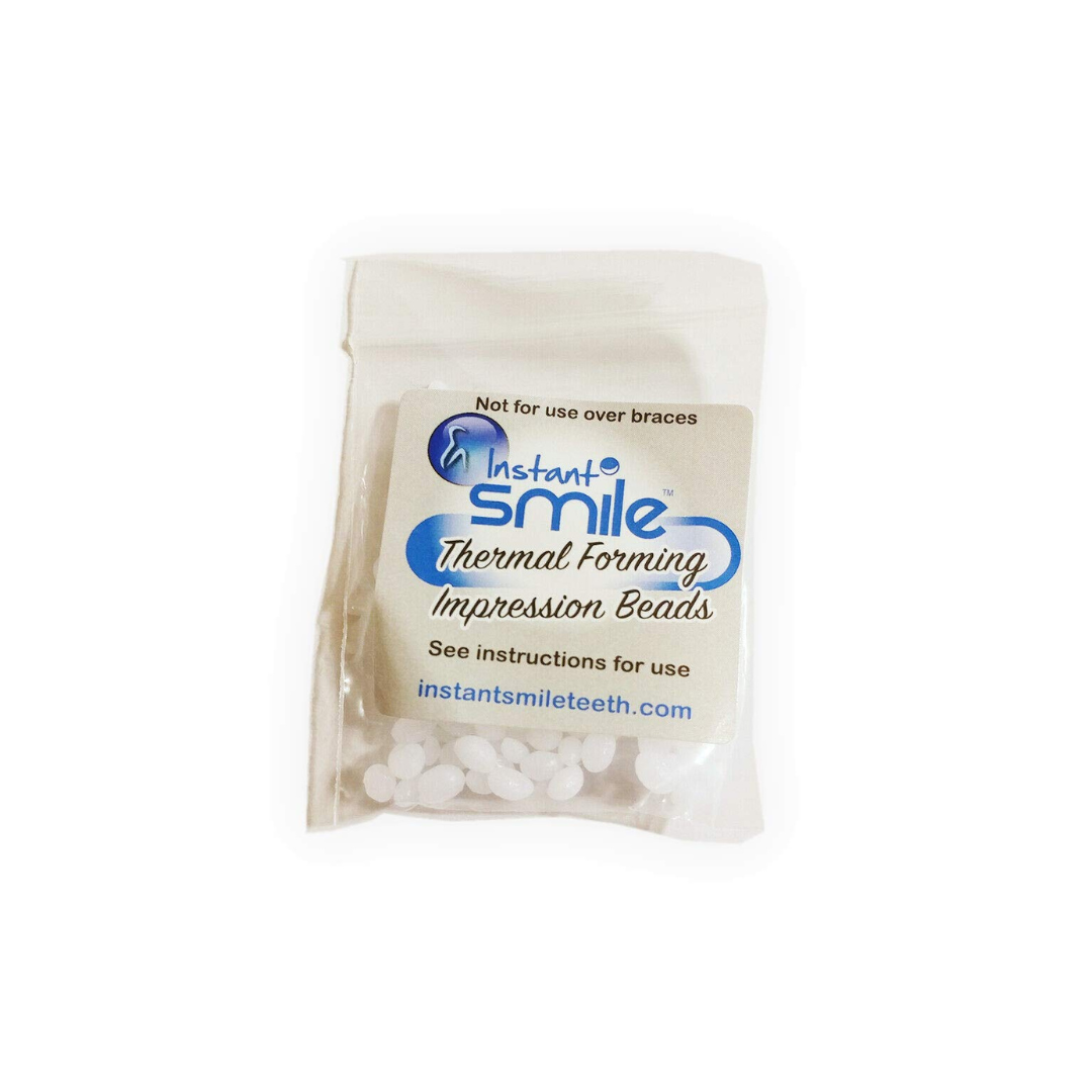 Billy Bob Replacement Thermal Adhesive Fitting Beads for Fake Teeth Package of 2