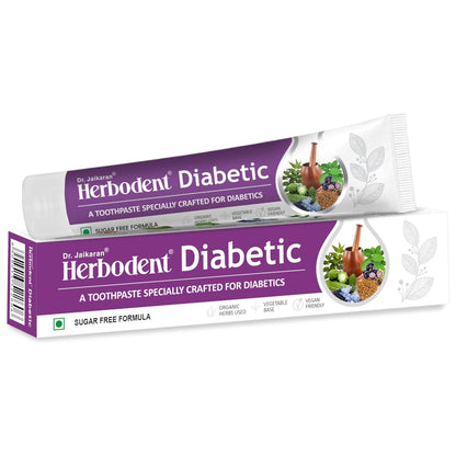 Herbodent® Diabetic Toothpaste- 3.53 oz Pack of 72 | Toothpaste Specially Crafted for Diabetics