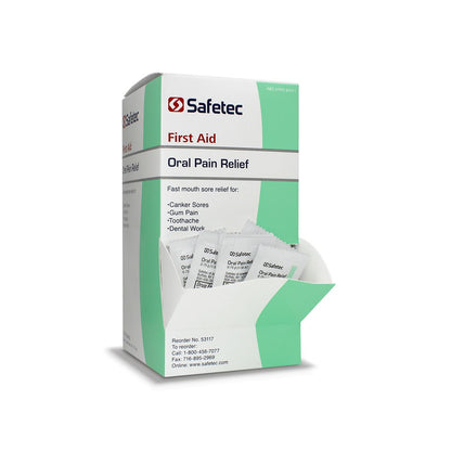 Safetec Oral Pain Relief.75 g Packets