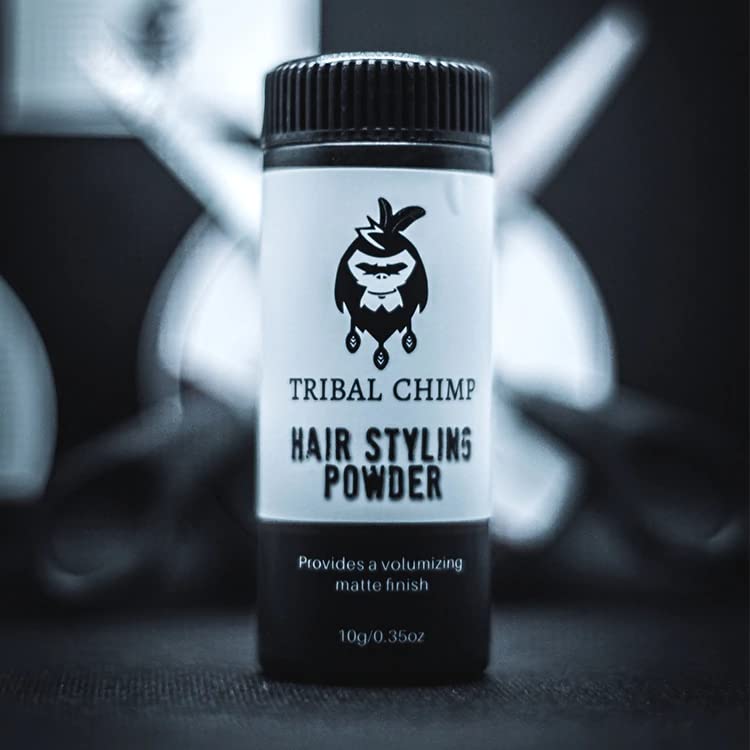 Tribal Chimp Hair Styling Powder Volumizing & Texturizing Colorless Matte finish 0.35oz 10g