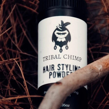 Tribal Chimp Hair Styling Powder Volumizing & Texturizing Colorless Matte finish 0.35oz 10g