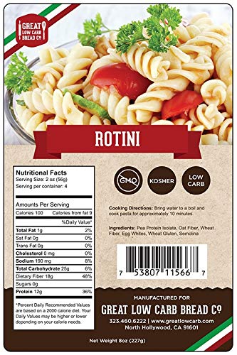 Low Carb Pasta Rotini