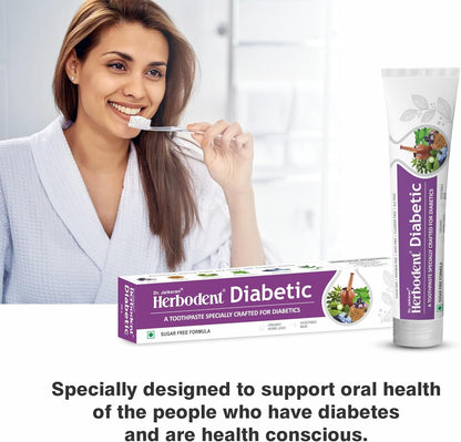 Herbodent® Diabetic Toothpaste- 3.53 oz Pack of 72 | Toothpaste Specially Crafted for Diabetics