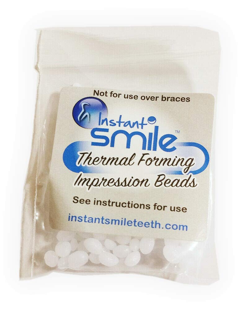 8 Packages of Instant Smile Billy Bob Replacement Thermal Adhesive Fitting Beads for Fake Teeth