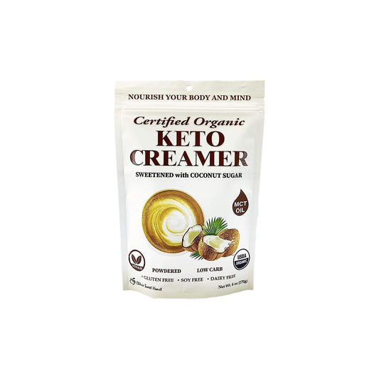 Organic Keto Creamer With MCT Oil, Sweetened with Coconut Sugar, Dairy Free, Coffee Creamer Milk Substitute (6 Ounce)