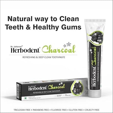 Herbodent Charcoal 6.53oz (185g) Pack of 72