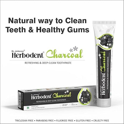 Herbodent Charcoal 6.53oz (185g) Pack of 72