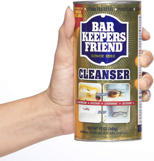 Bar Keepers Friend Powdered Cleanser 12-Ounces (1-Pack) (Packaging May Vary)