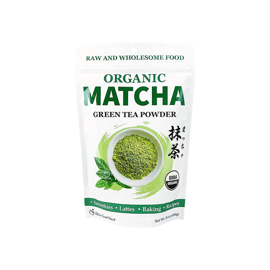 Matcha Green Tea Powder | 100% Organic | Cherie sweet heart | 16oz Bag
